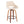 Fabrico - Mid Century Modern Fixed Height Counter Stool And Round Footrest (Set of 2)