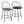 Riley - Claire Farmhouse Fixed Height Counter Stool With Swivel With Round Footrest (Set of 2)