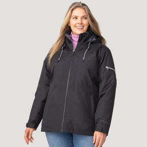Women's Plus Size Back of Bell 3-in-1 Systems Jacket