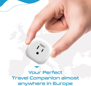 India, Pakistan Plug Adapter - Type D - 5 in 1 - Ultra Compact (PTU-10) - TRAPSKI
