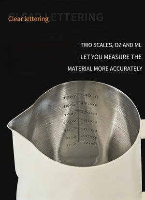 Best Geometric Milk Pitcher for Latte Art - Diamond Faceted 350ml/600ml