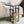 C-Shape Mobile Snack End Table with Storage Shelves