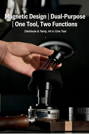 Best 2-in-1 Espresso Tamper Set - WDT Tool & Constant Force Tamper Puck Prep Under $29