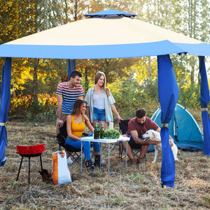13 Feet x 13 Feet Pop Up Canopy Tent Instant Outdoor Folding Canopy Shelter