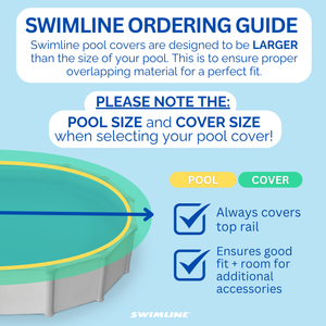 Swimline PCO827 24' Round Above Ground Swimming Winter Cover (Pool Cover Only)