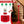 5 Ft Musical Christmas Street Lamp Snow Globe Lantern on Stand-Red