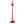 5 Ft Musical Christmas Street Lamp Snow Globe Lantern on Stand-Red