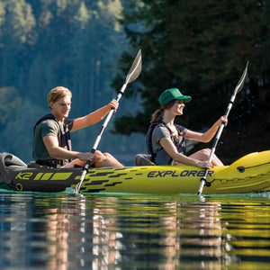 Intex 69629E 86" Lightweight Aluminum Double Oar Inflatable Kayak Paddle, Black