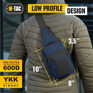 M-Tac Tactical Bag Shoulder Chest Pack with Sling & Loop Panel