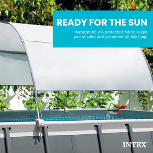 Intex 28054E Protective Canopy for 9 Foot or Smaller Rectangular Swimming Pools
