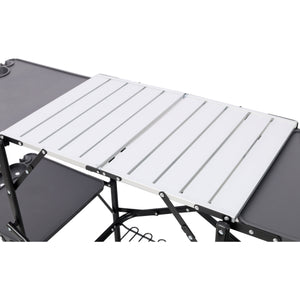 Folding Camping Kitchen Table - Portable Outdoor Cooking Station