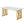 Large Rectangular Dining Table Kitchen Table With Geometric Legs - White / Gold