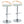 Grotto - Contemporary Adjustable Barstool, Swivel With Rounded T Footrest (Set of 2)