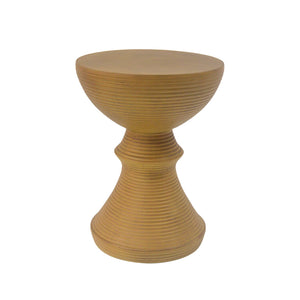 16" Ribbed Outdoor Accent Table