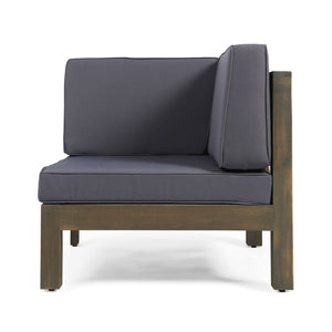 Brava X-Back 2 Seater Sectional Loveseat with Coffee Table