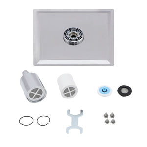 Ultra Thin 8" Square Rain Shower Head 304 Stainless Steel, Wall / Ceiling Mounted