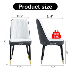 Modern Dining Chair With Metal Leg