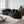 Upholstered Oversized Sectional Sofa, 4 Seater Extra Deep & Wide Curved Cloud Couch With 4 Throw Pillows For Living Room - Black
