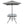 Outdoor Patio Dining Set For 4 People, Metal Patio Furniture Table And Chair Set With Umbrella - Black