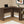 Computer Desk, Home Office, Corner, Storage Shelves, L Shape, Walnut