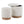 Marla - Contemporary, Nesting Ottoman Set - Natural / Cream