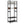 Rack With Hanging Rod, 4 Hooks, Heavy Duty Freestanding Closet Organizer - Brown / Black