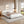 Queen Size Upholstered Bed Frame with Boucle Fabric and Steel Legs