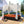U_STYLE Outdoor Double Chaise Lounge Daybed with Curtains
