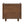 Walnut Nightstand with Rattan Detail, MDF + Solid Wood
