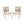 Cordoba Dining Chair Set of 2 with Acacia Wood Frame and Water Repellent Fabric