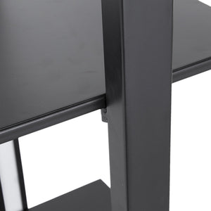 Two Tiered Vertical Shelving Stand with Light