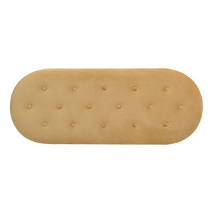 Melinda - Oval Tufted Bullion Fringe Storage Bench