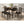 Arvin - 5 Piece Dining Set With Rectangular Table And Bench With Seats - Cappuccino