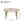 Outdoor Acacia Wood Loveseat & Coffee Table Set with Handwoven Rope, Light Teak