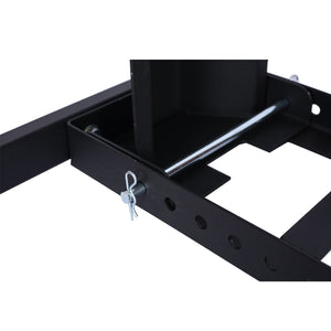 Heavy Duty Adjustable Motorcycle Stand / Wheel Chock 1800 Lb Capacity - Black