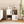 Storage Cabinet With Sliding Doors, 2 Tier Open And Closed Shelves Organizer - Natural / White