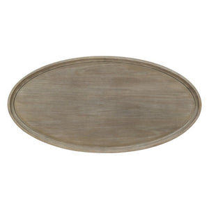 Bedford - Oval Coffee Table With Shelf - Natural
