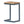 Small C Shaped End Table With Iron Base And Fir Wood Top - Black