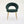 Velvet Fabric Dining Chair with Curved Backrest and Golden Metal Legs