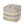 Western - Handcrafted Fabric Pouf, Durable - Natural / Blue