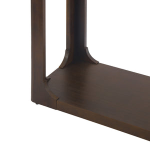 Console Table With Open Arch Cutouts For Living Room Hallway - Espresso