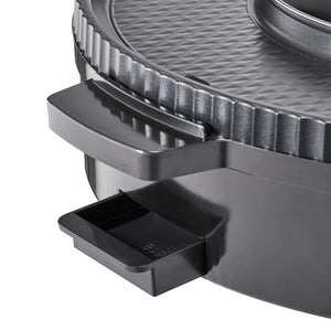 Hot Pot with Grill 1800W 2-in-1 Electric Smokeless Grill Hot Pot for 2-8 People