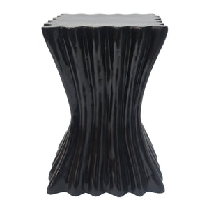 Outdoor Side Table, Wave Design End Table