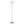 Base Floor Lamp With Crystal Shade - Silver