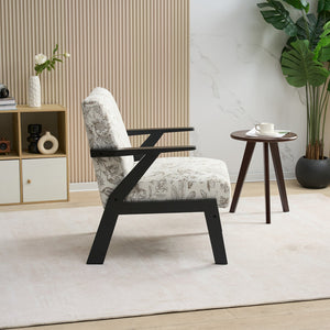 Mid-Century Modern Lounge Armchair - Seat Cushion (Beige + Grey)