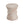 Outdoor / Indoor Lightweight Concrete Side Table with Travertine - Beige