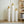 3-Piece Modern Metal Vase Set - White & Gold