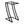 Accent Table C-Shaped with Sturdy Construction
