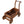 Wooden Wagon Planter Box Mobile Garden Planter With Wheels Handle Drain Hole Wood - Brown