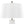 Penelope 22' Contemporary Ceramic Table Lamp with White & Gold Ceramic Body and White Shade